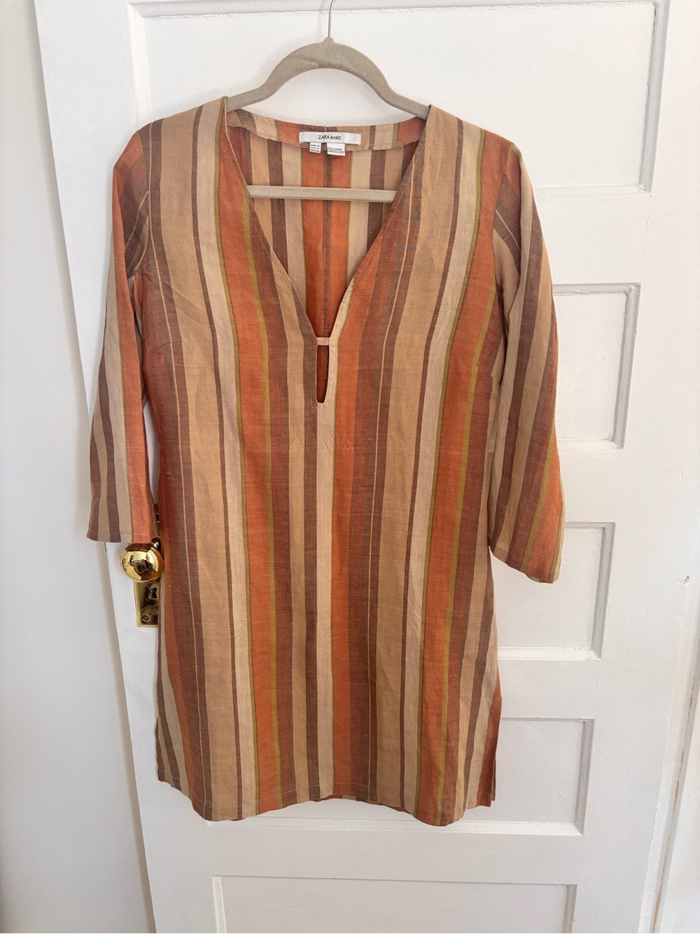 Zara Basic Striped Tunic Dress